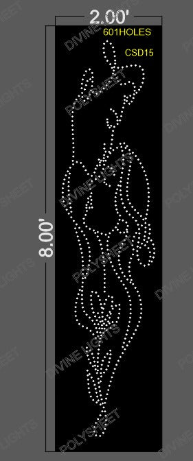 CSD15 CUSTOM DESIGN 8X2 FEET 601 HOLES