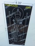 JSS5 JESUS 10X4 FEET 1742 HOLES