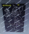 TJ1 TOM AND JERRY 6X4 FEET 827 HOLES