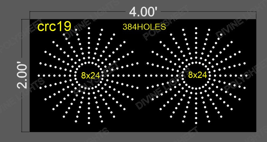CRC19 CIRCLE 2X4 FEET 384 HOLES