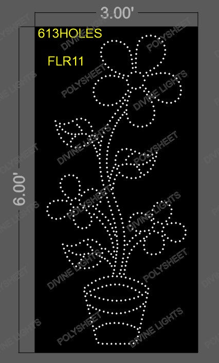 FLR11 FLOWER 6X3 FEET 613 HOLES