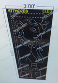 ELE3 ELEPHANT 8X3 FEET 677 HOLES