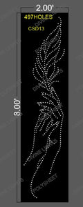 CSD13 CUSTOM DESIGN 8X2 FEET 497 HOLES