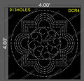 DCR4 DESIGNER CIRCLE 4X4 FEET 913 HOLES