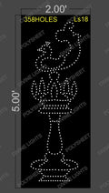 LS18 LAMP STAND 5X2 FEET 358 HOLES