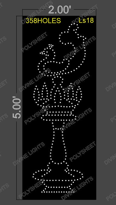 LS18 LAMP STAND 5X2 FEET 358 HOLES