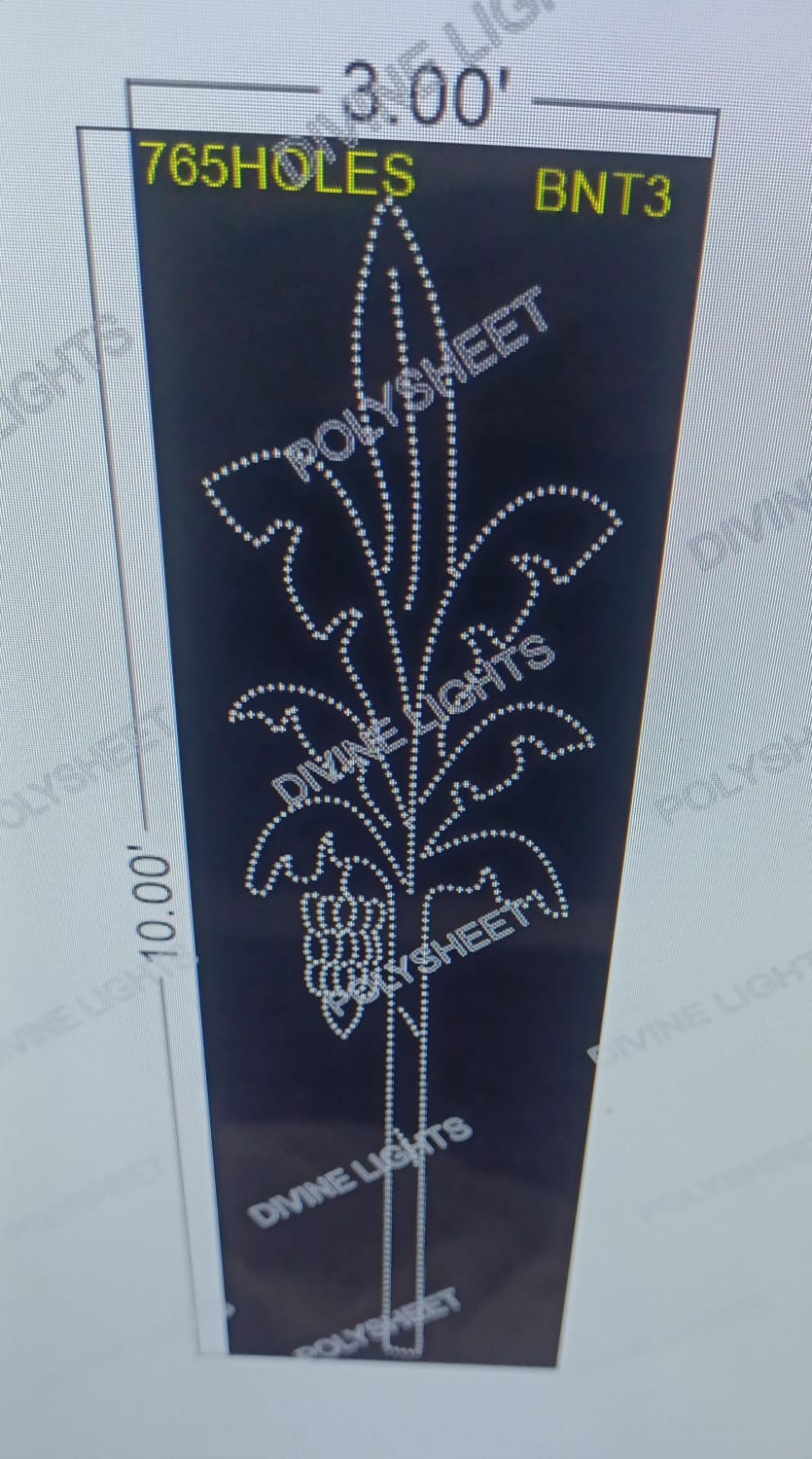 BNT3 BANANA TREE 10X3 FEET 765 HOLES