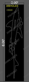 CSD24 CUSTOM DESIGN 8X2 FEET 306 HOLES
