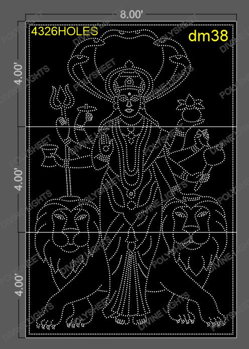 DM38 DEVI MATA 12X8 FEET 4326 HOLES (3PARTS)