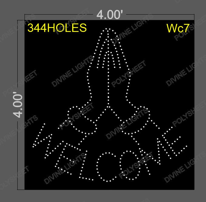 WC7 WELCOME 4X4 FEET 344 HOLES