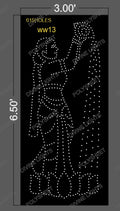 WW13 WATER WITH WOMEN 6.5X3 FEET 615 HOLES