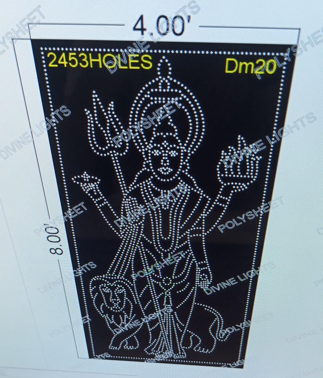 DM20 DEVI MATA 8X4  FEET 2453 HOLES