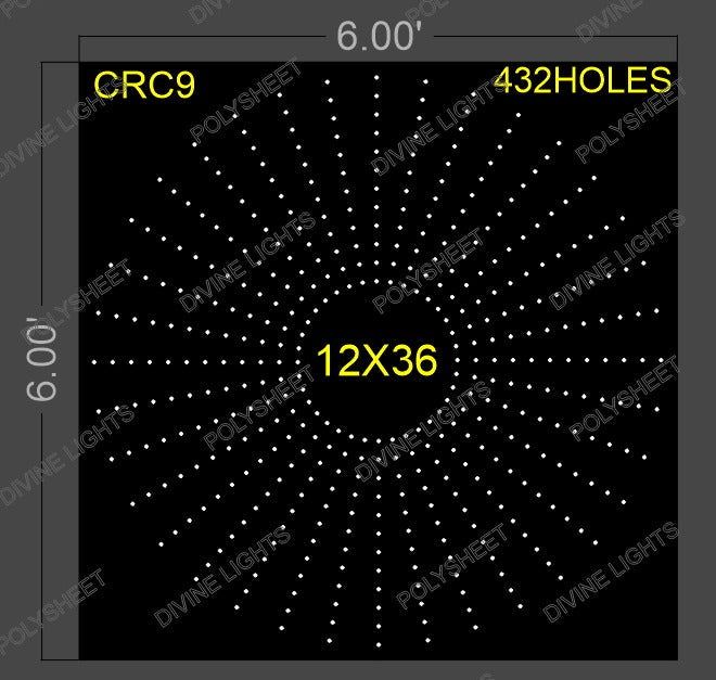 CRC9 CIRCLE 6X6 FEET 432 HOLES