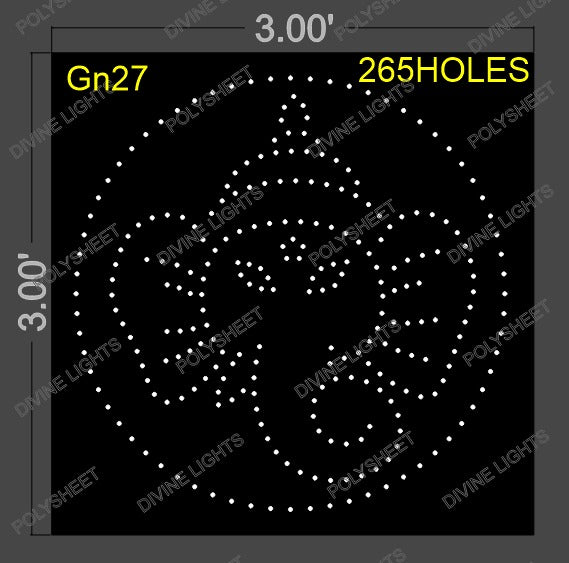GN27 GANESHI 3X3 FEET 265 HOLES