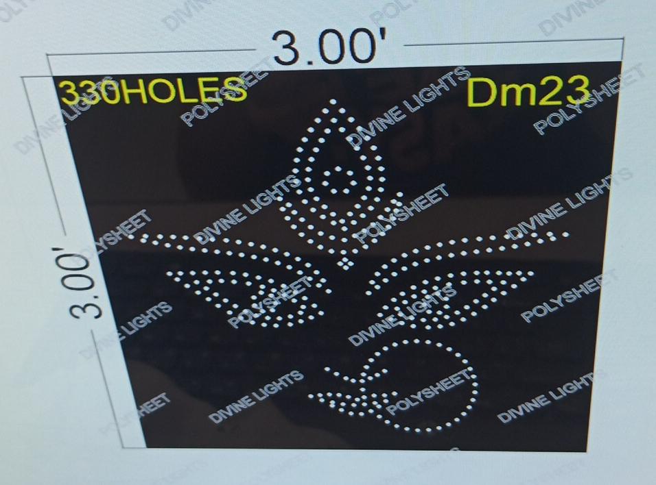 DM23 DEVI MATA 3X3 FEET 330 HOLES