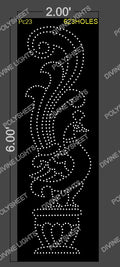PC23 PEACOCK 6X2 FEET 623 HOLES