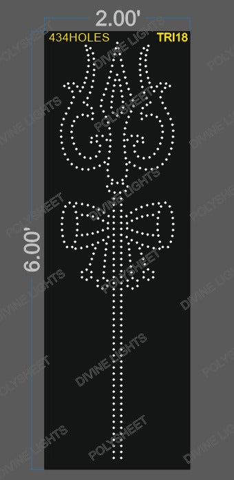 TRI18 TRISHUL 6X2 FEET 434 HOLES