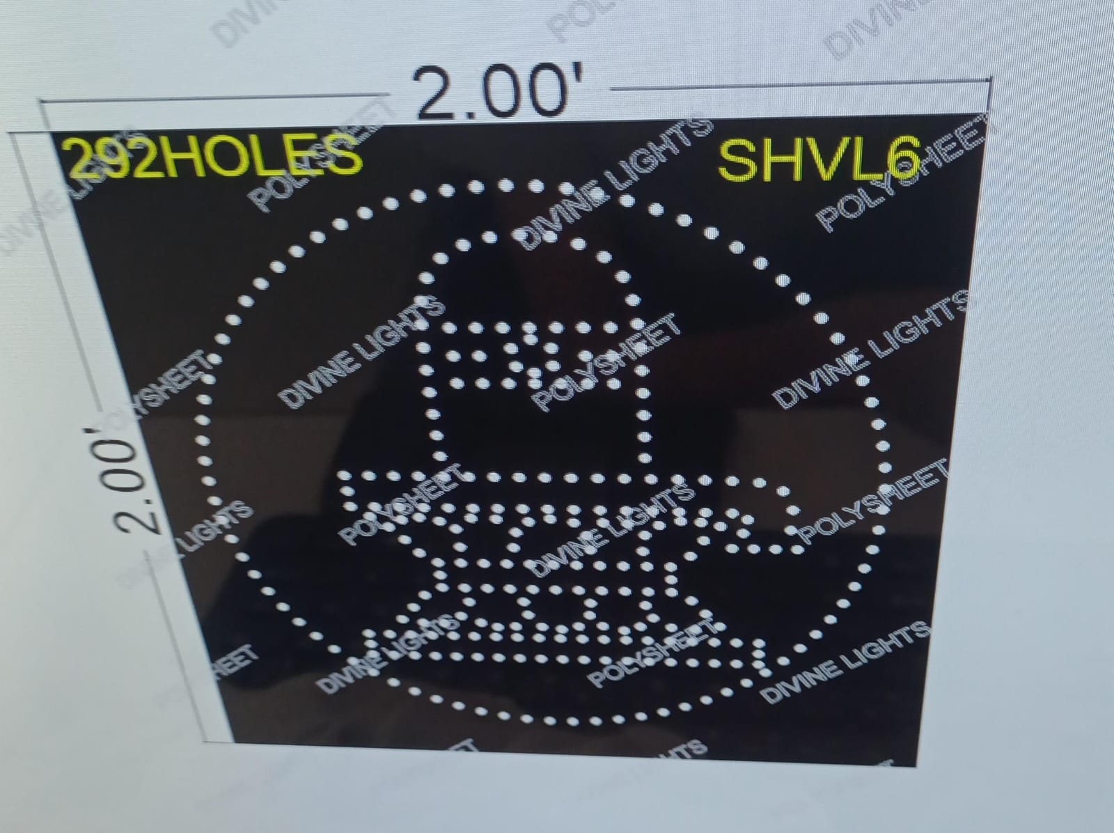 SHVL6 SHIVLING 2X2 FEET 292 HOLES