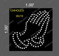 WC10 WELCOME HAND DESIGN 1X1 FEET 124 HOLES