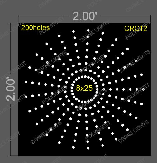 CRC12 CIRCLE 2X2 FEET 200 HOLES